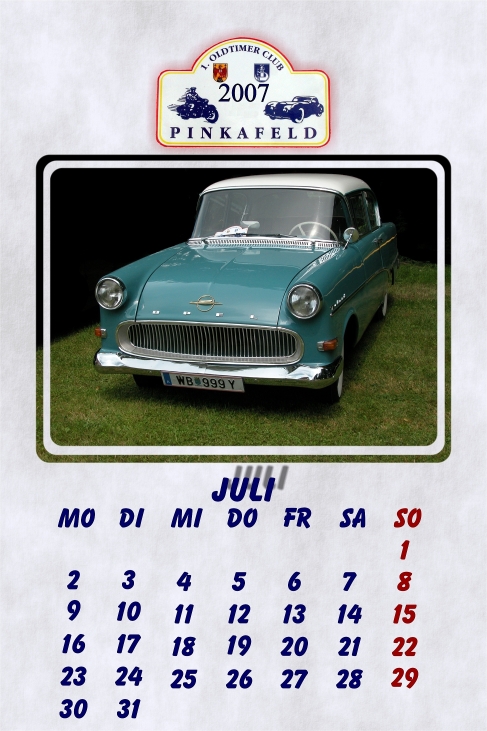 Oldtimerkalender 2007